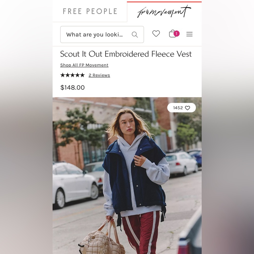 FP Scout It Out Embroidered Fleece Vest - Picture 10 of 13